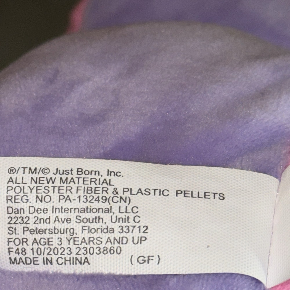 Peeps Candy Easter Bunny Rabbit Plush Figure 12" Stuffed Animal Toy Pink/Purple - Picture 4 of 4